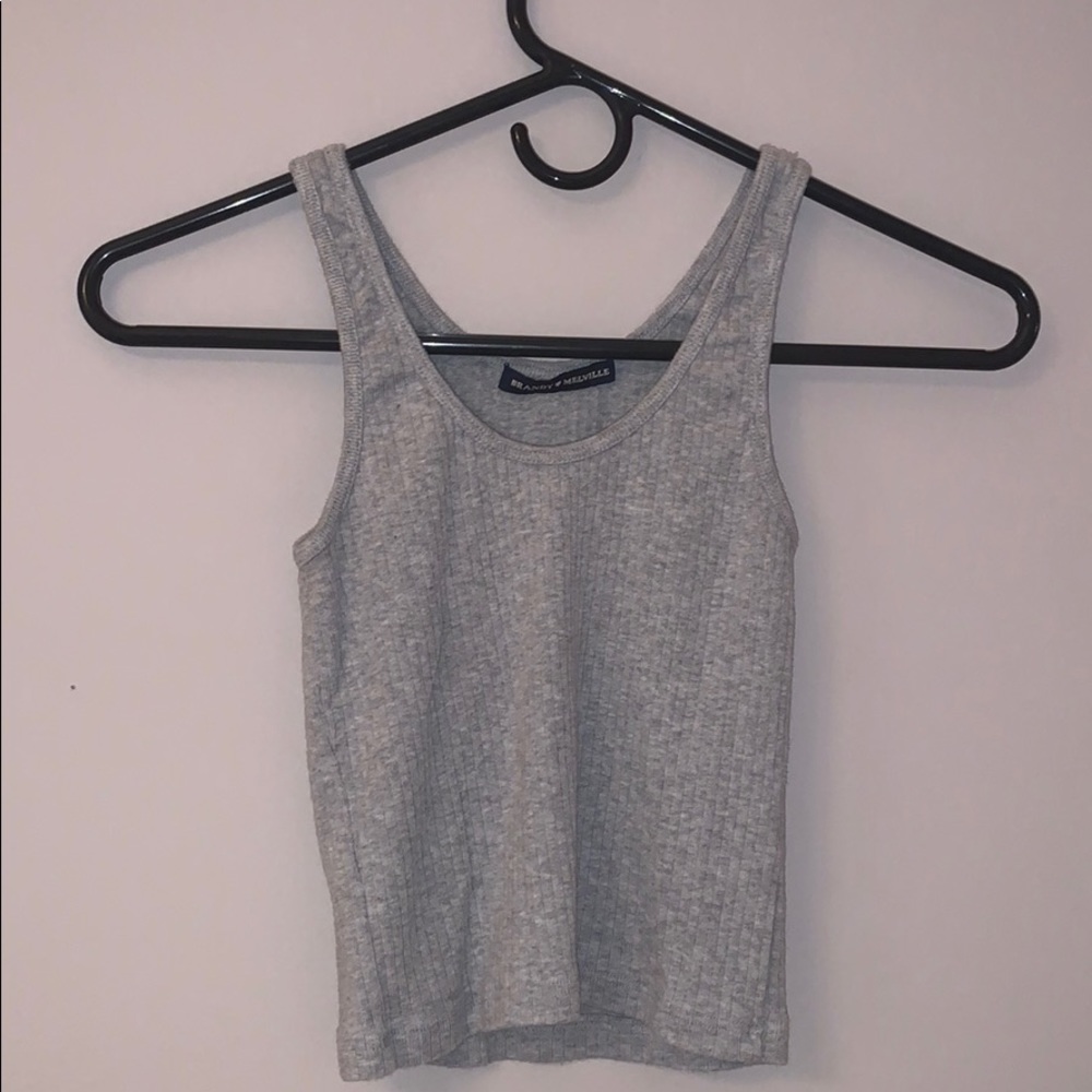 BRANDY MELVILLE gray cropped top!